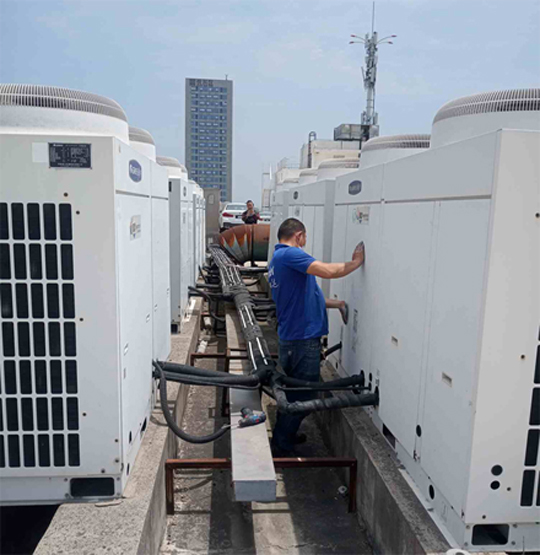 苍梧中央空调制热和不制冷系统维修方法